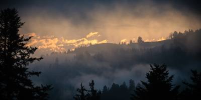 An einem Morgen, kurz vor Sonnenaufgang